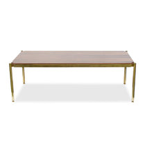 Load image into Gallery viewer, Rosewood and brass Osvaldo design coffee table