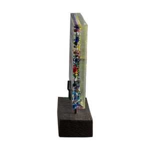 Piastra glass sculpture by Leonardo Cimolin