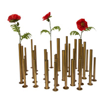 Load image into Gallery viewer, Brass sculptural flower holders