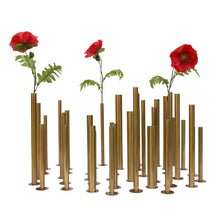 Load image into Gallery viewer, Brass sculptural flower holders