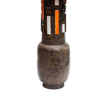 Load image into Gallery viewer, 1950s Terra Orange and White Studio Ceramic Lamp by Aldo Londi
