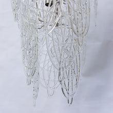 Load image into Gallery viewer, Italian Murano design blown Ragnatela clear glass chandelier
