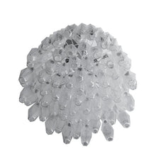 Load image into Gallery viewer, Drum shaped Clear Poliedri blown Murano glass chandelier