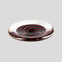 Load image into Gallery viewer, Red black Spiral bowl By Arak for Seguso Vetri d’Arte