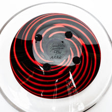 Load image into Gallery viewer, Red black Spiral bowl By Arak for Seguso Vetri d’Arte