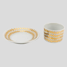 Load image into Gallery viewer, Set of six Fornasetti tea cups and saucers