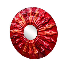 Load image into Gallery viewer, Massimiliano Luzzi Glass Art Mirror