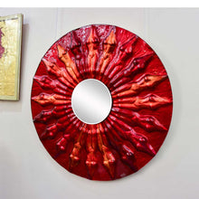 Load image into Gallery viewer, Massimiliano Luzzi Glass Art Mirror