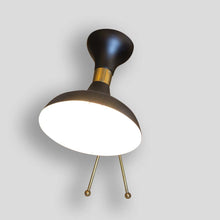 Load image into Gallery viewer, Stilnovo style Desk Lamp Black Enamelled Metal Shade
