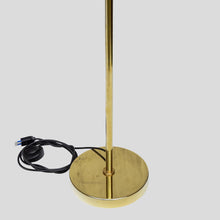 Load image into Gallery viewer, Pair of 1980s floor lamps brass and glass Italian design