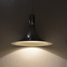 Load image into Gallery viewer, Chrome Metal suspension light designed by Franco Albini