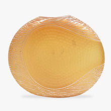 Load image into Gallery viewer, Amber and Gold Murano Battuto Vase