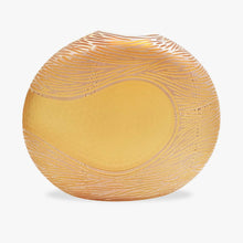 Load image into Gallery viewer, Amber and Gold Murano Battuto Vase