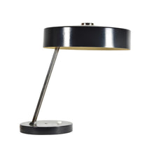 Load image into Gallery viewer, 1960s black enamel and chrome desk Lamp by Kaiser Idell