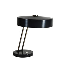 Load image into Gallery viewer, 1960s black enamel and chrome desk Lamp by Kaiser Idell