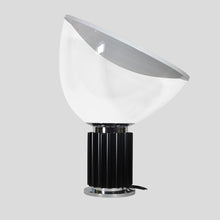 Load image into Gallery viewer, Taccia table lamp black white chrome clear glass by Flos