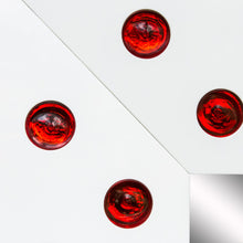 Load image into Gallery viewer, An outstanding white and red glass mirror by Rida Giulio Rida
