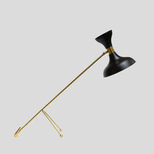Load image into Gallery viewer, Stilnovo style Desk Lamp Black Enamelled Metal Shade