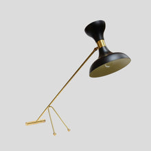 Load image into Gallery viewer, Stilnovo style Desk Lamp Black Enamelled Metal Shade