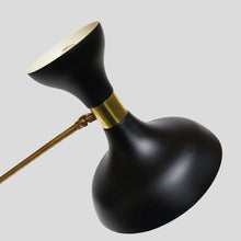 Load image into Gallery viewer, Stilnovo style Desk Lamp Black Enamelled Metal Shade