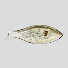 Load image into Gallery viewer, Amber and Mink Bullicante glass fish sculpture by Alberto Dona