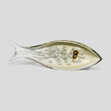 Load image into Gallery viewer, Amber and Mink Bullicante glass fish sculpture by Alberto Dona