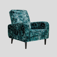 Load image into Gallery viewer, French Art deco armchair emerald green upholstery