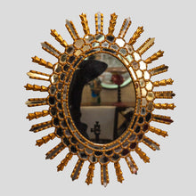 Load image into Gallery viewer, Giltwood Sun bursting mirror Italian 1950