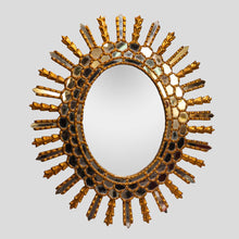 Load image into Gallery viewer, Giltwood Sun bursting mirror Italian 1950