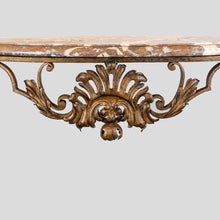 Load image into Gallery viewer, Gilt wrought iron console table attributed to Gilbert Poillerat