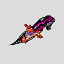 Load image into Gallery viewer, Coca cola bottle glass shoe sculpture by Luigi Bona