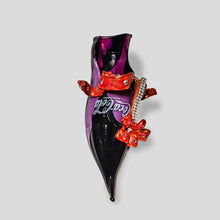 Load image into Gallery viewer, Coca cola bottle glass shoe sculpture by Luigi Bona