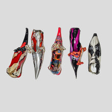 Load image into Gallery viewer, Coca cola bottle glass boot sculpture by Luigi Bona