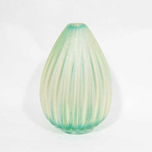 Load image into Gallery viewer, Set of three Ribboned blown glass vases