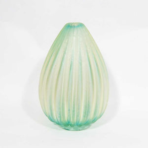 Set of three Ribboned blown glass vases