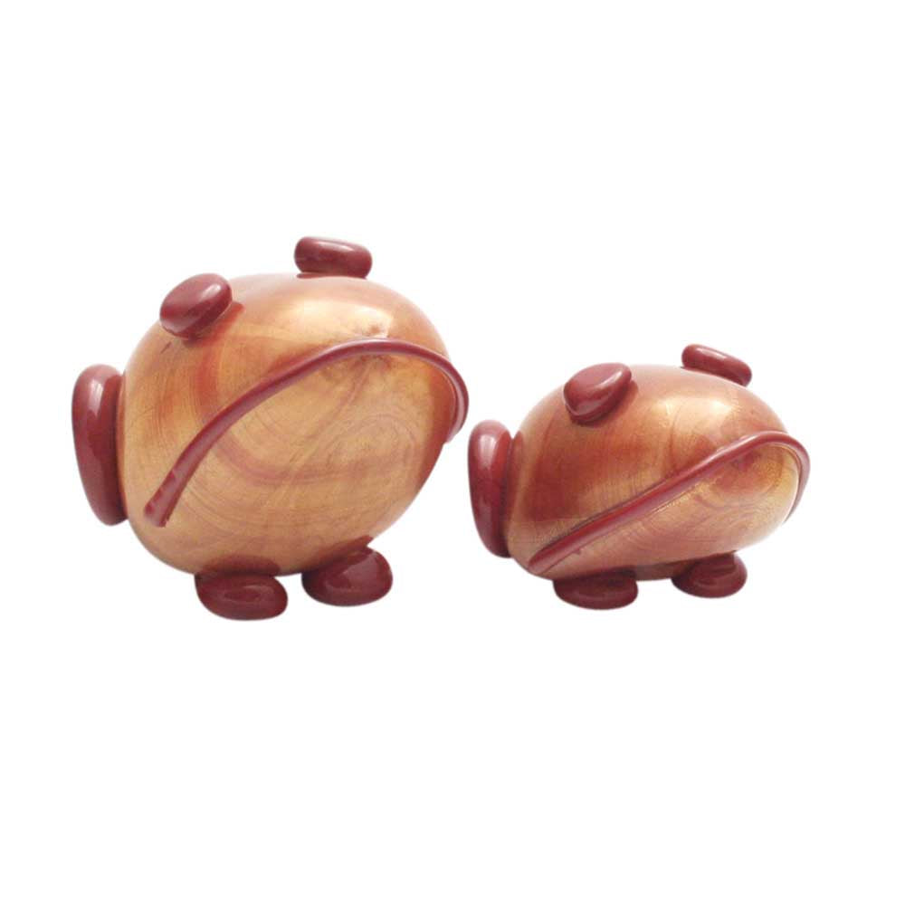 Two Murano blown glass Frog sculptures