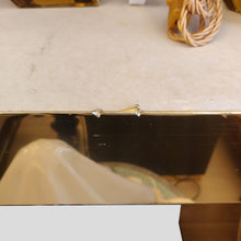 Load image into Gallery viewer, Large bespoke gold console table by Railis Kotlevs