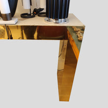 Load image into Gallery viewer, Large bespoke gold console table by Railis Kotlevs