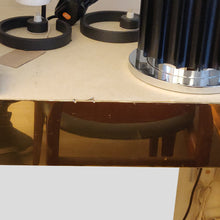 Load image into Gallery viewer, Large bespoke gold console table by Railis Kotlevs