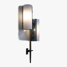 Load image into Gallery viewer, Black and white colour shade Stilnovo design wall sconce