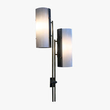 Load image into Gallery viewer, Black and white colour shade Stilnovo design wall sconce