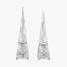Load image into Gallery viewer, Pair of Glass Obelisks by Romano Dona
