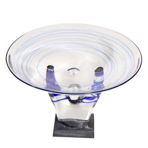 Blown glass Half man holding a dish