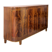 Load image into Gallery viewer, 1940s Large Swedish Cabinet-Credenza with Mahogany Flame Veneers
