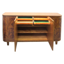 Load image into Gallery viewer, 1940s Large Swedish Cabinet-Credenza with Mahogany Flame Veneers