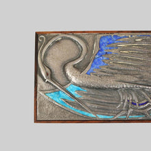 Load image into Gallery viewer, Ottaviani Silver and Enamel wooden Box with Bird Design