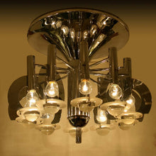 Load image into Gallery viewer, Flash mount ceiling light by Gaetano Sciolari, 1970s