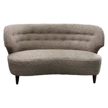 Load image into Gallery viewer, 1940s Finnish Curved Sofa with Buttoned Backrest by Carl-Johan Boman