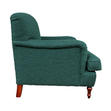 Load image into Gallery viewer, Mid-century Pair of Large Swedish Armchairs Newly Upholstered In a Green Fabric