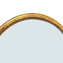 Load image into Gallery viewer, 1790s Georgian Large Oval Mirror with Gilt Wood Frame, English
